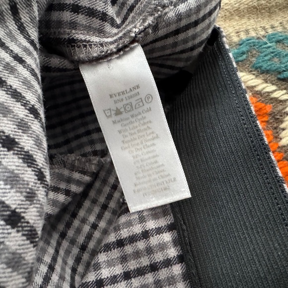 Everlane Kick Crop Work Pant Gray Plaid Sz 6 EUC - Picture 8 of 9